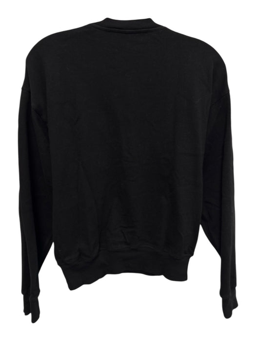 LEEN Size 1/Small Black Cotton Long Sleeve Half Button Jogger Pant Set Black / 1/Small