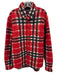 COÛT DE LA LIBERTÉ Size S/M Red, Black, White Polyester Blend Fleece Coat Jacket Red, Black, White / S/M
