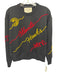 Kadyluxe Size Small Black & Multi Print Polyester Blend Knit Graphic Sweater Black & Multi Print / Small