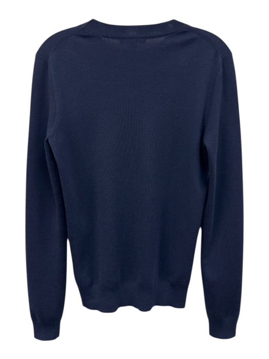 Louis Vuitton Size Small Navy Wool Blend Lace Detail Long Sleeve Knit Sweater Navy / Small