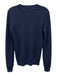 Louis Vuitton Size Small Navy Wool Blend Lace Detail Long Sleeve Knit Sweater Navy / Small