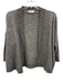 Il Borgo Size 40 Charcoal Cashmere Blend Long Sleeve Knit Open Front Sweater Charcoal / 40