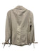 Giorgio Armani Size 46 / M Beige Cotton & Silk Snap Button Flap Pocket Jacket Beige / 46 / M