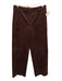 J. Crew Size 0 Brown Cotton Blend Ribbed Corduroy High Rise Hook & Zip Fly Pants Brown / 0