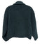 Athleta Size XXS Dark Teal Green Polyester Faux Shearling Zip Front Jacket Dark Teal Green / XXS
