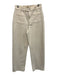 Madewell Size 25 Cream White Cotton Blend Denim Patch Pocket Wide Leg Jeans Cream White / 25