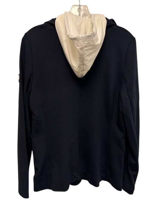 Tretorn Size S Navy Blue & White Rayon Blend Zip Front Hoodie Insert Jacket Navy Blue & White / S