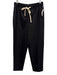 J. Crew Size 00 Black Wool Blend Elastic & Drawstring Waist Straight Leg Pants Black / 00