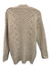 J. Crew Size XS Beige Acrylic & Wool Blend Cable Knit Button Front Sweater Beige / XS