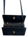 Cole Haan Black Leather Shoulder & Crossbody Goldtone Hardware Wallets Black