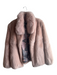 Peri Luxe Size Small Pale Pink Rex Rabbit Clip Close Pockets Jacket Pale Pink / Small