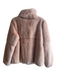 Peri Luxe Size Small Pale Pink Rex Rabbit Clip Close Pockets Jacket Pale Pink / Small