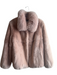Peri Luxe Size Small Pale Pink Rex Rabbit Clip Close Pockets Jacket Pale Pink / Small
