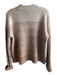 La Ligne Size Small Tan & Brown Cashmere Crew Neck Long Sleeve Pull Over Sweater Tan & Brown / Small