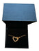 Kay Jewelers Gold 24K Gold Plated Chain Diamonds Heart Necklace Gold