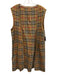 Burberry Size Est L Beige, Red, Black Wool Full Length Tartan Plaid Coat Beige, Red, Black / Est L