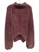 Free People Size M Burgundy Red & pink Cotton Chunky Knit turtle neck Sweater Burgundy Red & pink / M