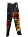 Versace Jeans Couture Size 2 Black & Multi Cotton High Rise Graffiti Jeans Black & Multi / 2
