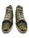 Christian Louboutin Shoe Size 43.5 Green & Multi Synthetic Sequin High Top Shoes Green & Multi / 43.5