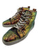 Christian Louboutin Shoe Size 43.5 Green & Multi Synthetic Sequin High Top Shoes Green & Multi / 43.5
