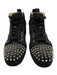 Christian Louboutin Shoe Size 43 Black & Silver Synthetic Spikes Sparkles Shoes Black & Silver / 43