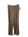 Maeve Size Medium Light Brown Linen Blend High Rise Pleated Elastic Waist Pants Light Brown / Medium