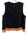 THML Size Large gray, blue, beige Polyester Blend Sleeveless Velvet Top gray, blue, beige / Large
