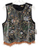 THML Size Large gray, blue, beige Polyester Blend Sleeveless Velvet Top gray, blue, beige / Large