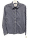 The Shirt Rochelle Behrens Size S Blue & White Cotton Blend Gingham Top Blue & White / S