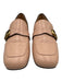 Gucci Shoe Size 40 Beige Pink Leather Upper Logo Buckle Strap Detail Loafers Beige Pink / 40
