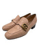 Gucci Shoe Size 40 Beige Pink Leather Upper Logo Buckle Strap Detail Loafers Beige Pink / 40
