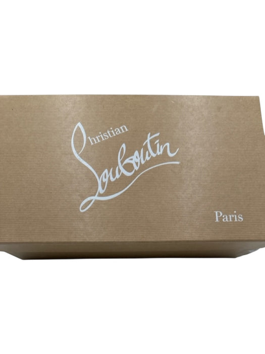 Christian Louboutin Shoe Size 40 Black Leather Upper Logo Detail Slip On Loafers Black / 40