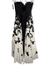fleur de paris Size Est 8 Black & White Polyester Color Block Sleeveless Gown Black & White / Est 8