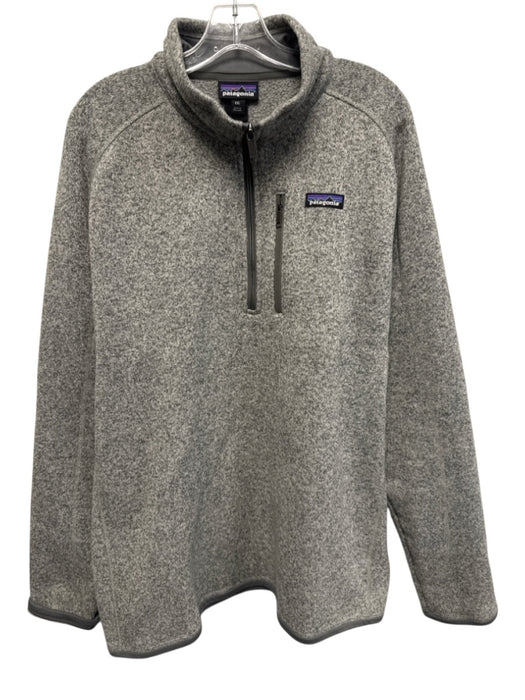 Patagonia Size XXL Gray Polyester Heathered Quarter Zip Men's Jacket Gray / XXL