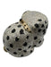 Judith Leiber White, Black, Gold Rhinestone Chain Strap Dog Polka dot Clutch Bag White, Black, Gold / Mini
