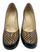 Louis Vuitton Shoe Size 36.5 Black & Brown Leather Round Toe Checkered Pumps Black & Brown / 36.5