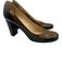Louis Vuitton Shoe Size 36.5 Black & Brown Leather Round Toe Checkered Pumps Black & Brown / 36.5