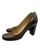 Louis Vuitton Shoe Size 36.5 Black & Brown Leather Round Toe Checkered Pumps Black & Brown / 36.5