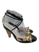 Chanel Shoe Size 37 Black, Pink, White Leather & Canvas Round Toe Pumps Black, Pink, White / 37