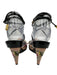 Chanel Shoe Size 37 Black, Pink, White Leather & Canvas Round Toe Pumps Black, Pink, White / 37