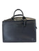 Louis Vuitton Black Epi Leather Zip Close Logo Front Pocket Rolled Handles Bag Black / Large