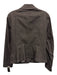 Worth Size 10 Brown Gray Zip Up Buttons Long Sleeve Collar Jacket Brown Gray / 10