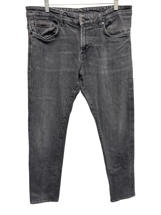 Boss Size 36 Faded Black Cotton Blend Solid Jean Men's Pants Faded Black / 36