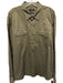 Boss Size XXL Olive Green Cotton Blend Solid Button Up Men's Long Sleeve Shirt Olive Green / XXL