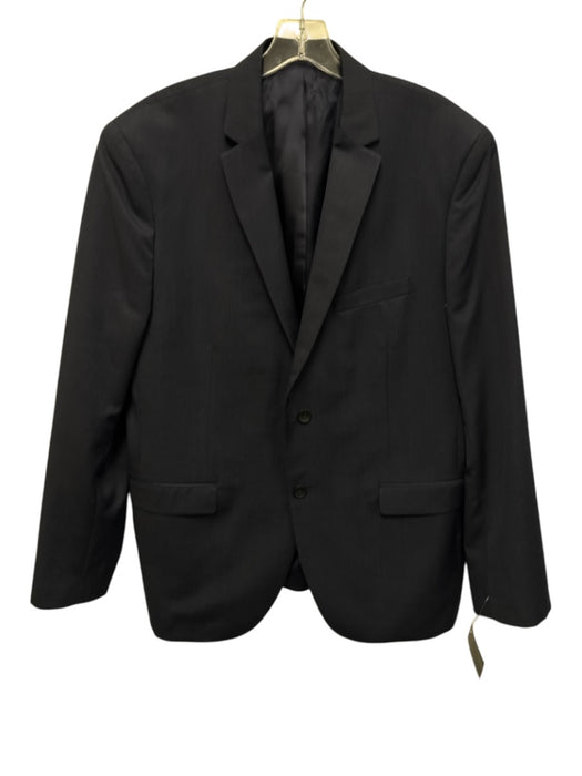 Theory Blue Wool Blend Solid 2 Button Men's Blazer Blue / 46R