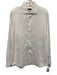 Boss Size 17 White Cotton Micro Button Up Spread Collar Men's Long Sleeve Shirt White / 17