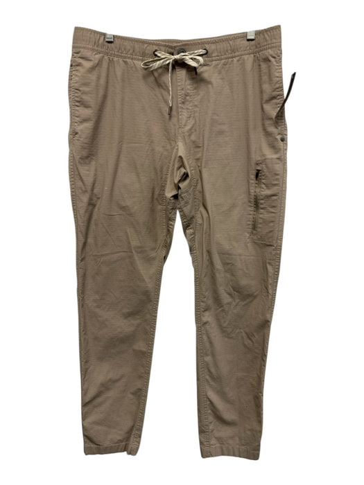 Vuori Size Est M Beige Cotton Blend Ripstop Athletic Jogger Men's Pants Beige / Est M