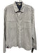 Carbon 2 Cobalt Size M White & Blue Cotton Striped Button Up Long Sleeve Shirt White & Blue / M