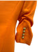 Veronica Beard Size 4 Orange Polyester Front Pleat Scrunch Sleeve Pant Set Orange / 4