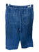 Pilcro Size 28P Med Dark Wash Cotton Blend High Waist Wide Leg Cropped Jeans Med Dark Wash / 28P